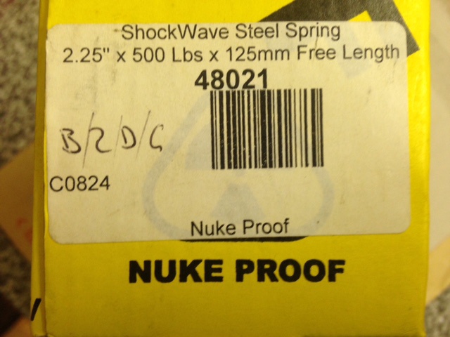 0 NukeProof Rear Steel Spring 500x2.25