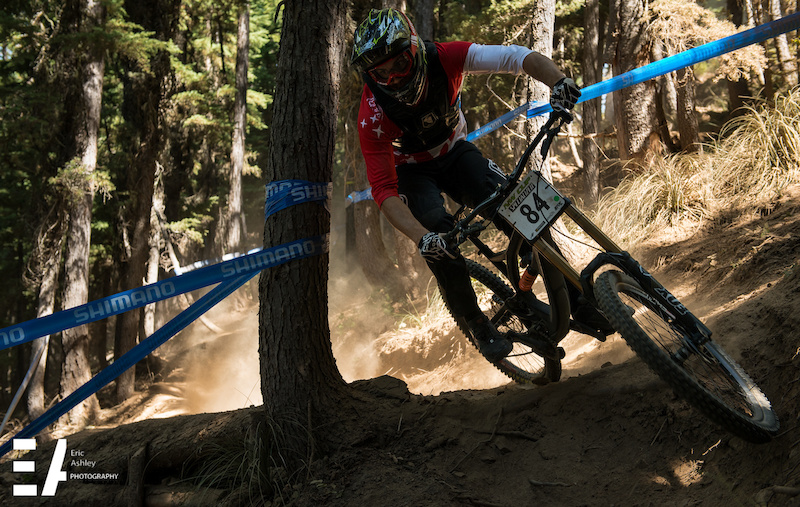 Cameron Hoefer (Pro Men). at Silver Mountain Bike Park in Kellogg
