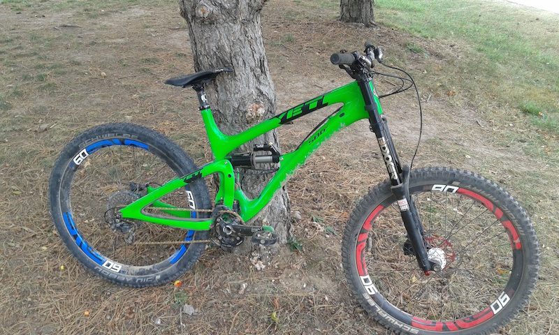 enduro bike with downhill fork