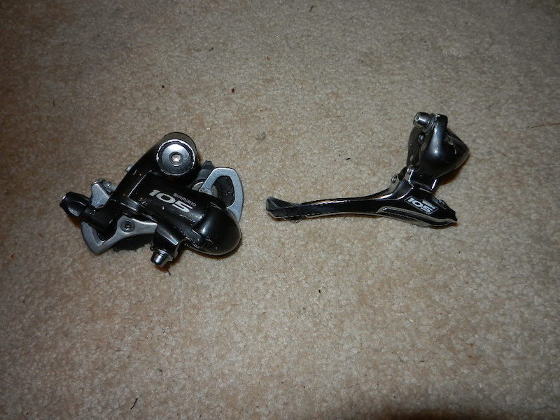0 Shimano 105 Front and Rear Derailleurs