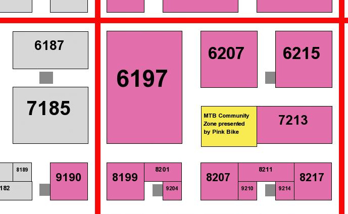 Floor Map of Interbike 2015