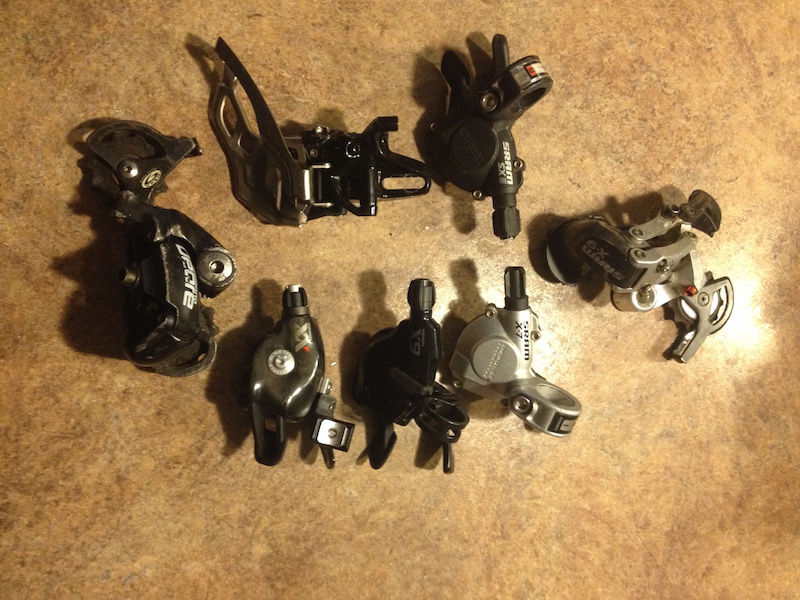 0 assorted shifters and derailleurs