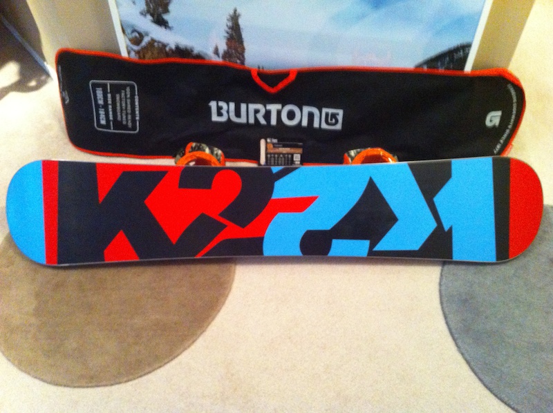 2012 K2 Fuse board (155)/Salomon Arcade bindings For Sale