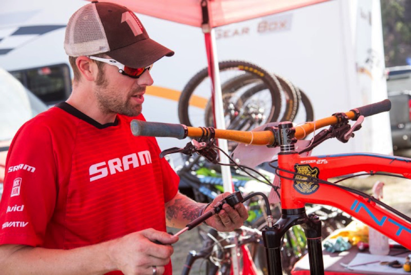 The SRAM team was on hand the entire series, ensuring that riders with and without SRAM components had their gear tuned. Photo by Called to Creation