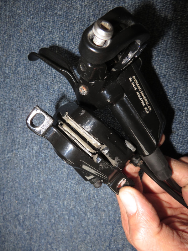 2015 Deore hydraulic disc brake pair BR-M615 black