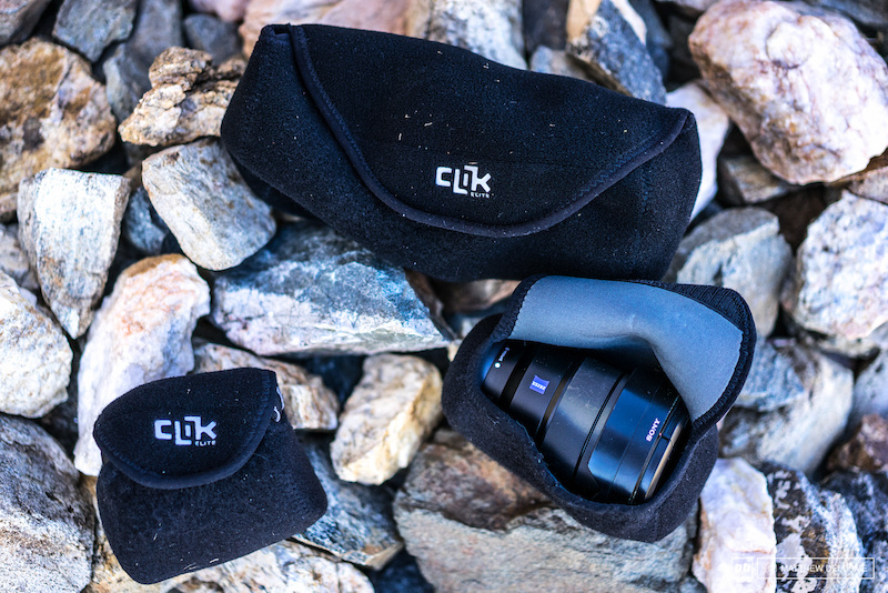 Clik's neoprene lens and body wraps are a smart way to add an extra layer of protection to your gear. Lens wraps come in three sizes to fit everything from fisheyes to a 70-200mm.