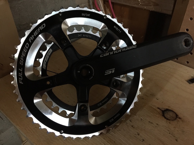 2015 Cannondale SL Hollowgram Crank with FSA Rings