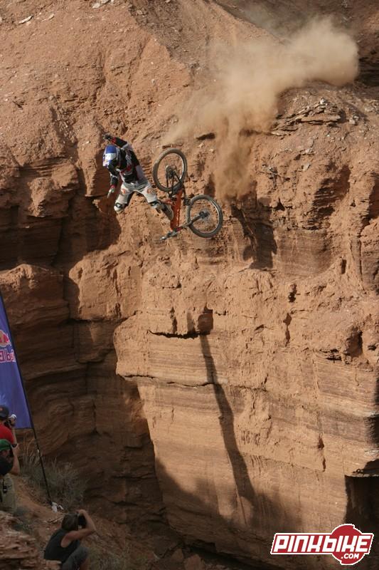 Michal Marosi, the lip gives way and sends him over, Rampage finals