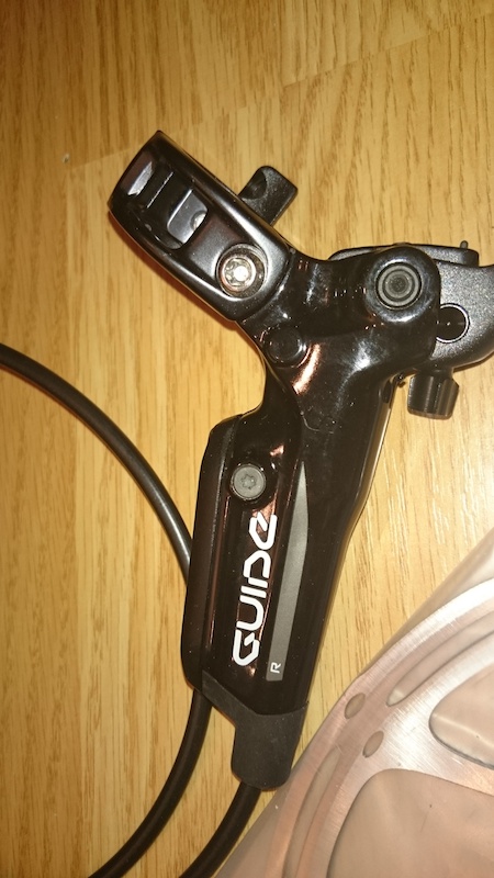 2015 SRAM Guide R brake set + adaptors + rotors