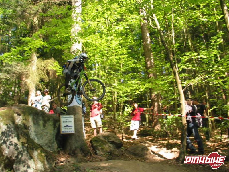 downhill race at Barr, first place in hardtrail categorie