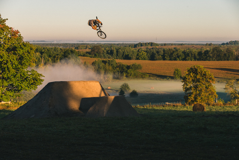 Brett Rheeder in Mount Albert, Ontario, Canada photo by robb Pinkbike