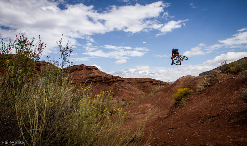 Ollie Jones checking out some lines at the old rampage site.