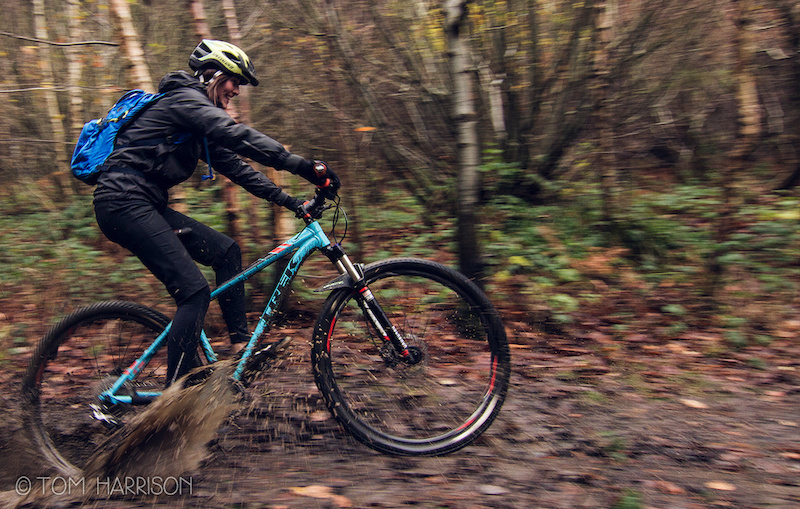 Cotic Bfe Trek Xcaliber Wharncliffe Woods in the mud