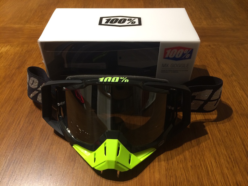 2015 100% Racecraft goggles and lenses