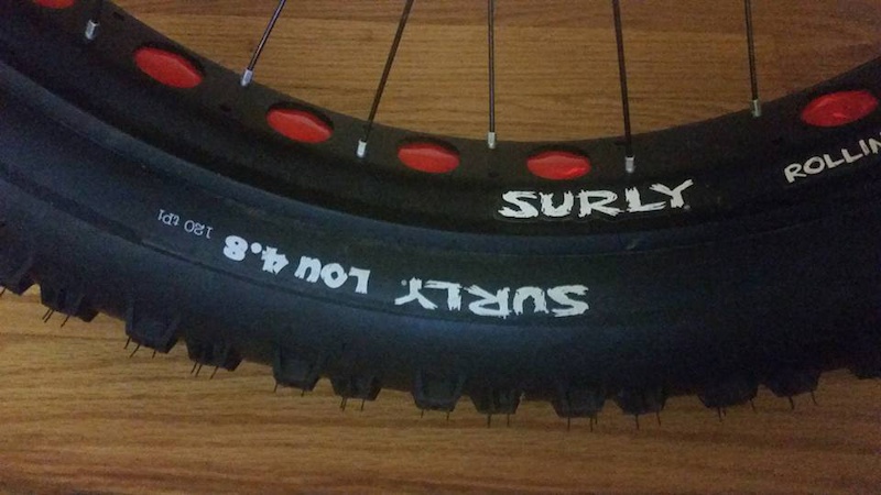 2014 Surly Rolling Darryl Wheelset with tires and rotors