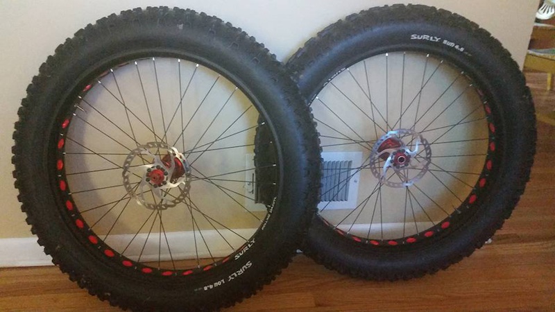 2014 Surly Rolling Darryl Wheelset with tires and rotors