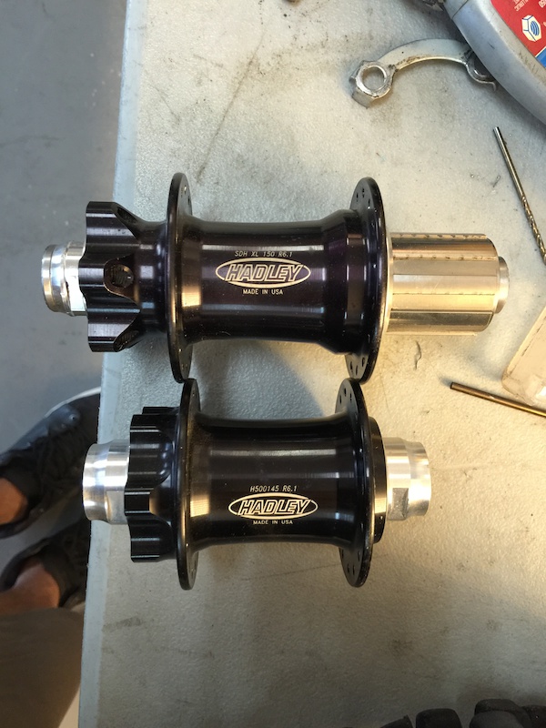 2012 Hadley hubs SDH 150x12mm and front 110x20mm