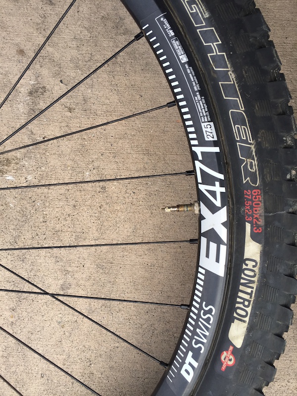 2015 DT Swiss EX471 rims laced to DT 350 hubs