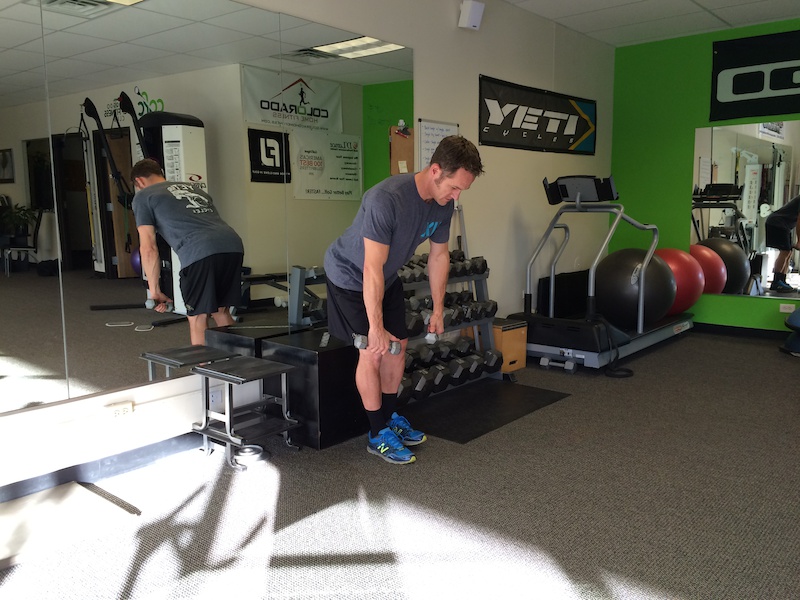 Single leg deadlift row squat to sit curl to press- 2