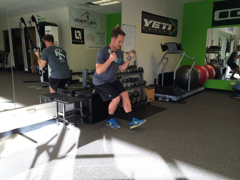 Single leg deadlift row squat to sit curl to press- 5