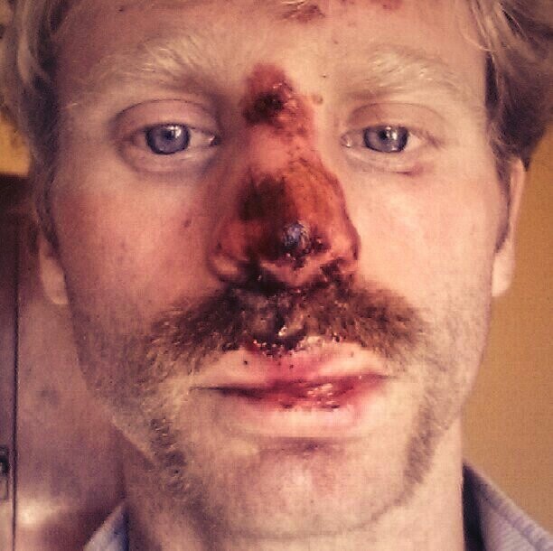 At least most of the moustache was left intact. Not bad.