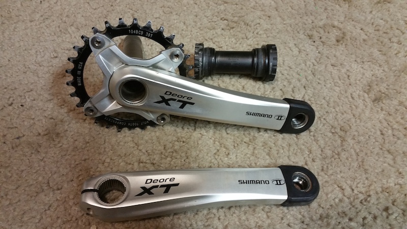 2011 Shimano XT FC-M770 Crankset w/BB and 30t For Sale