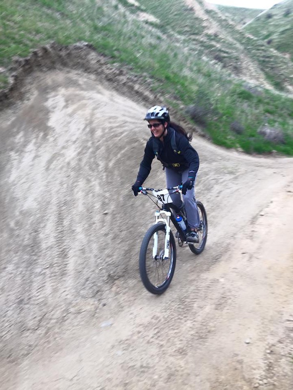 Taking the fast line instead of the fun high berms.