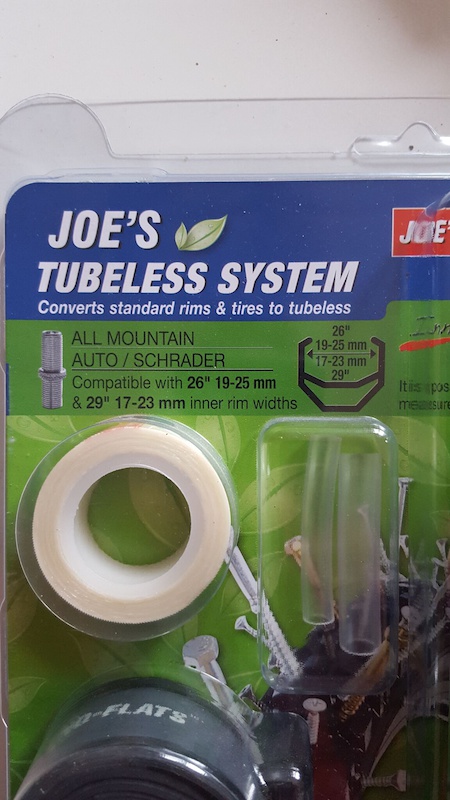2015 Joe's Tubless System