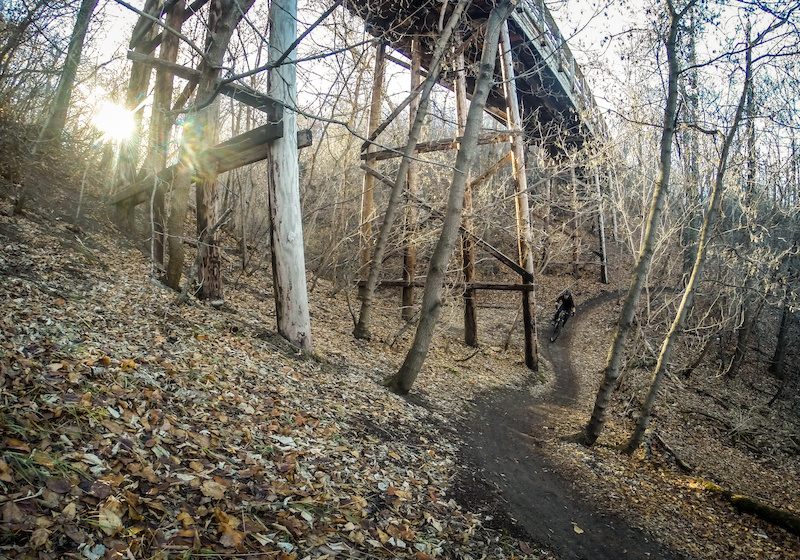 Caddytrack Mountain Biking Trail Northwest Edmonton