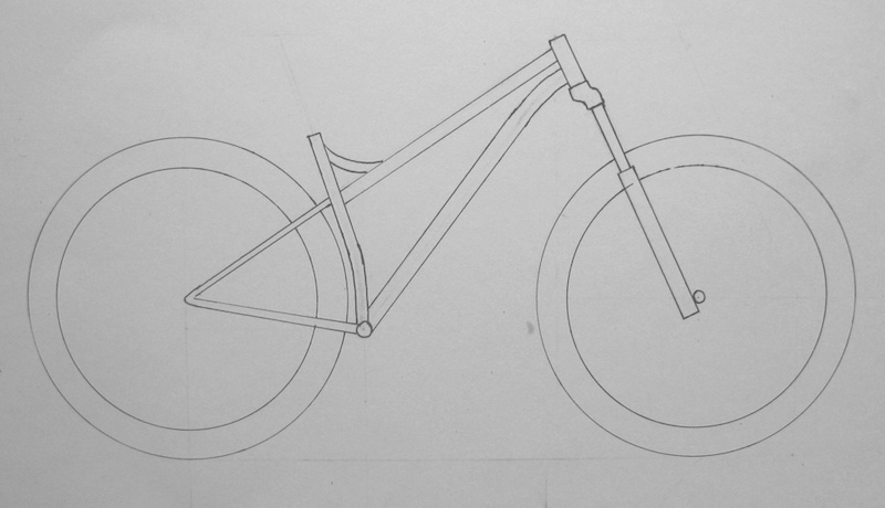 Small drawing of a 29+ AM hardtail. This is small drawing so measurments are not exact, but something like this. HA 66, WB 1310, Reach 450, CS 425 mm, fork 555 mm...pretty badass :).