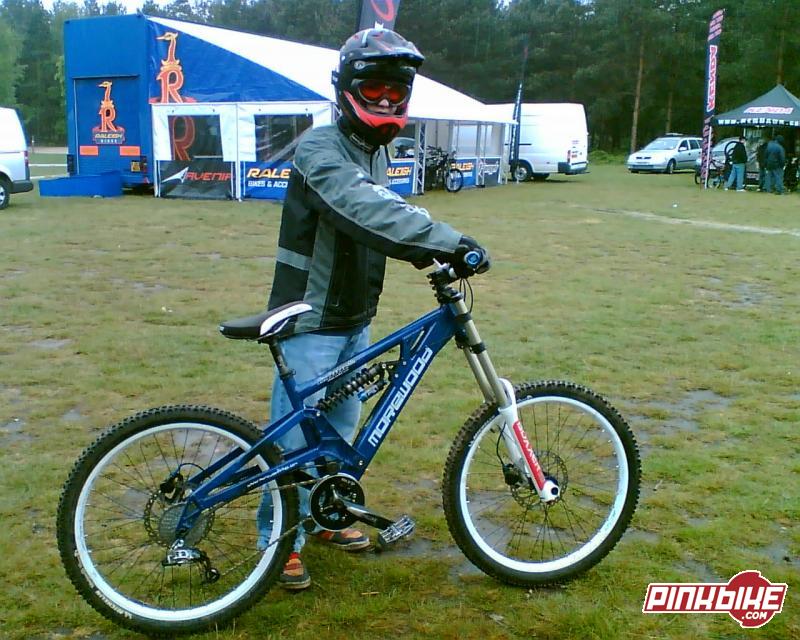 Morewood Izumi DH (world cup spec) that i test rode a Sherwood Pines in 2007, Awesome bike.