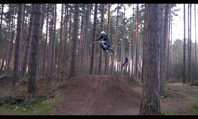 Dirt jumps... These guys were cool! Just taken on my phone.