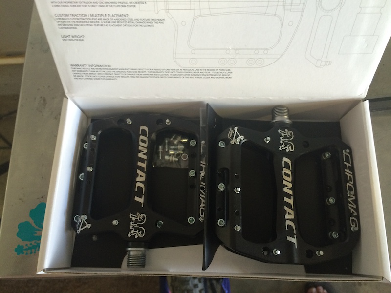2016 chromag contact pedals black liaison series!