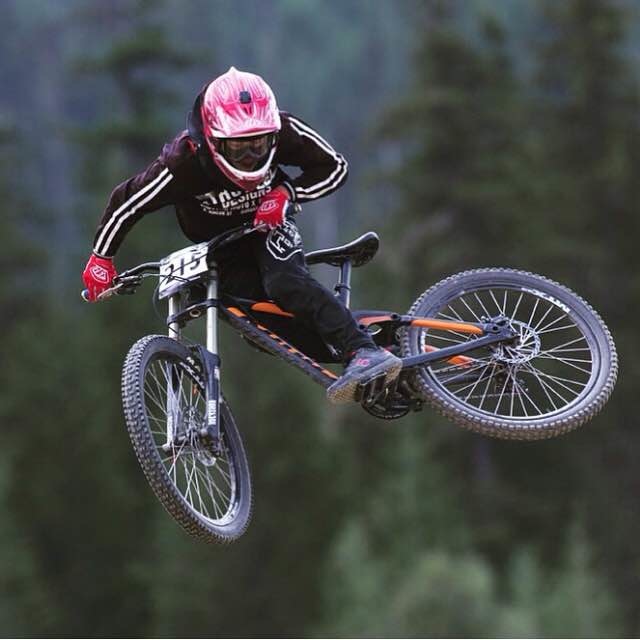 Team Rider Pete Verheyde Whiping it out at the Whistler Bike park