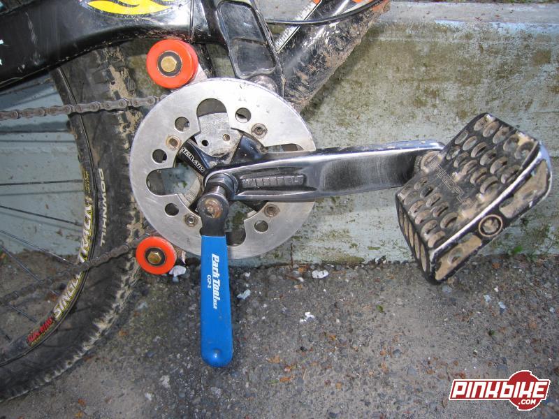 removing the crank from your bike.