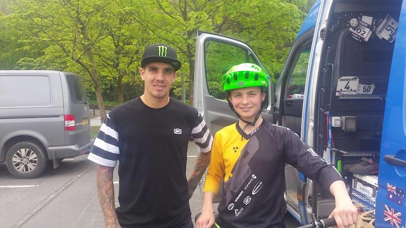 Chris gets the chance to ride with Sam Hill on his home turf of Rostrevor Northern Ireland www.eastcoastadventure.com @Nukeproofinternational