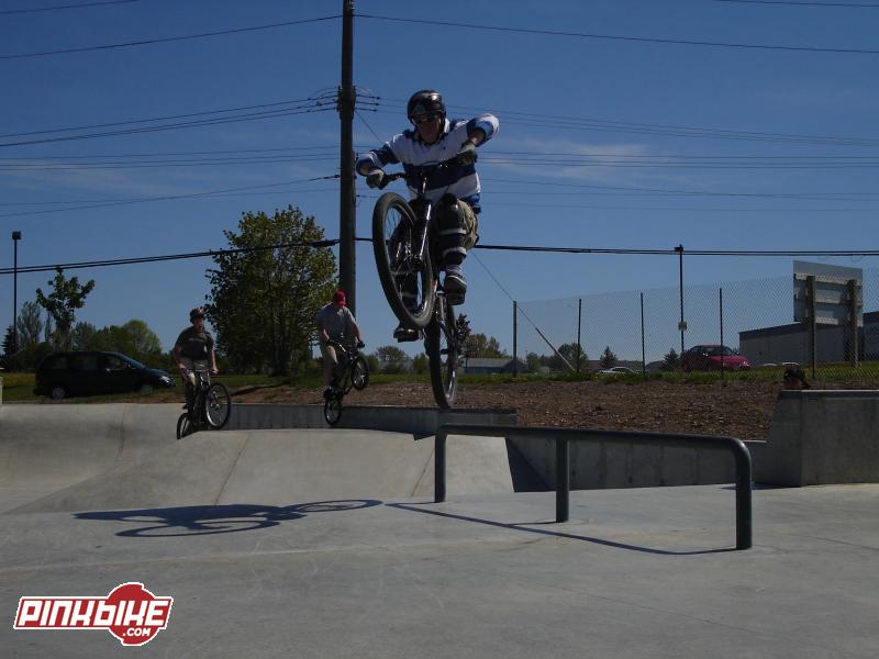 from bank over the rail