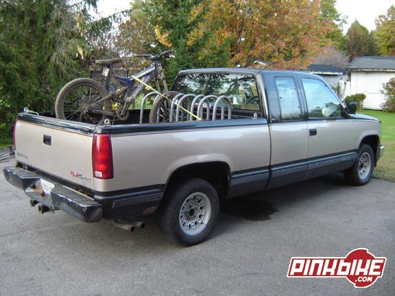 Bike and rack not included. Sorry :)
