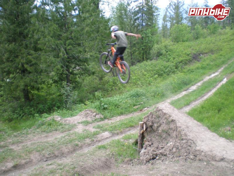 Suicide no hands over the roadgap.