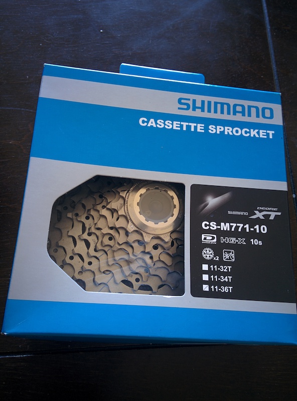 2015 Shimano XT M771 10s 11-36 Cassette - New, never opened