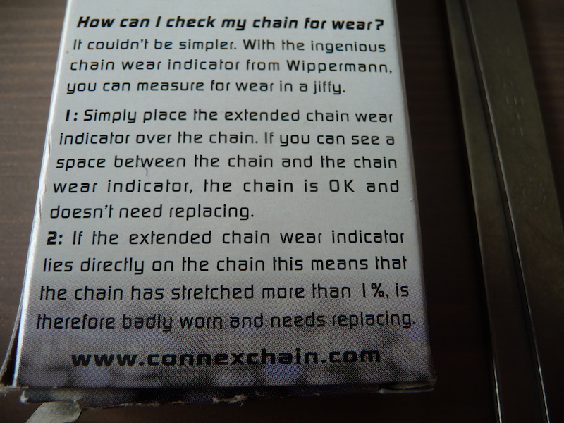 Connex Shop Chain Wear Indicator Shop Quality.