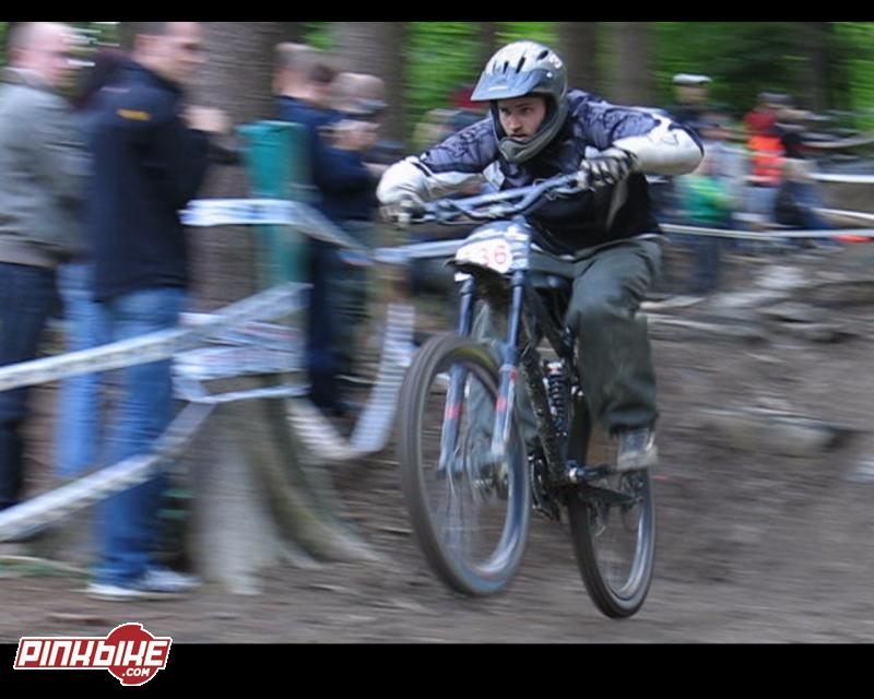 Me right after the rock garden at the IXS GERMAN DH CUP in WINTERBERG