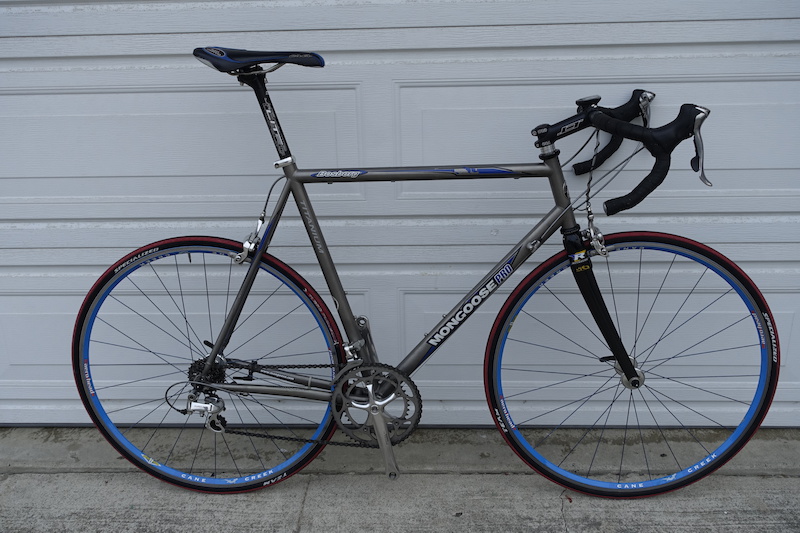 mongoose titanium road bike