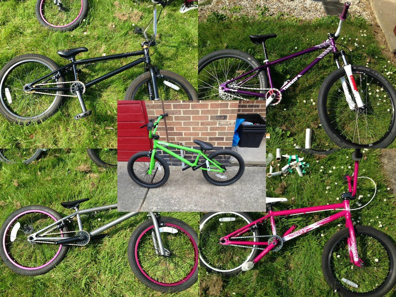jobs lot 4bmx all brand new one used dirt jump bike For Sale