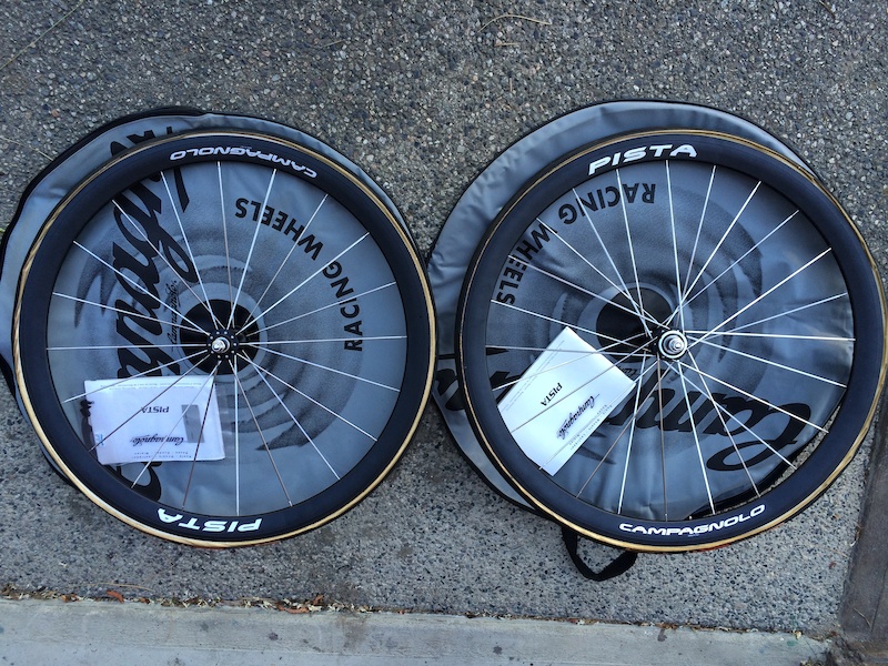 2013 Campagnolo Shamal Pista TUBULAR TRACK wheelset For Sale