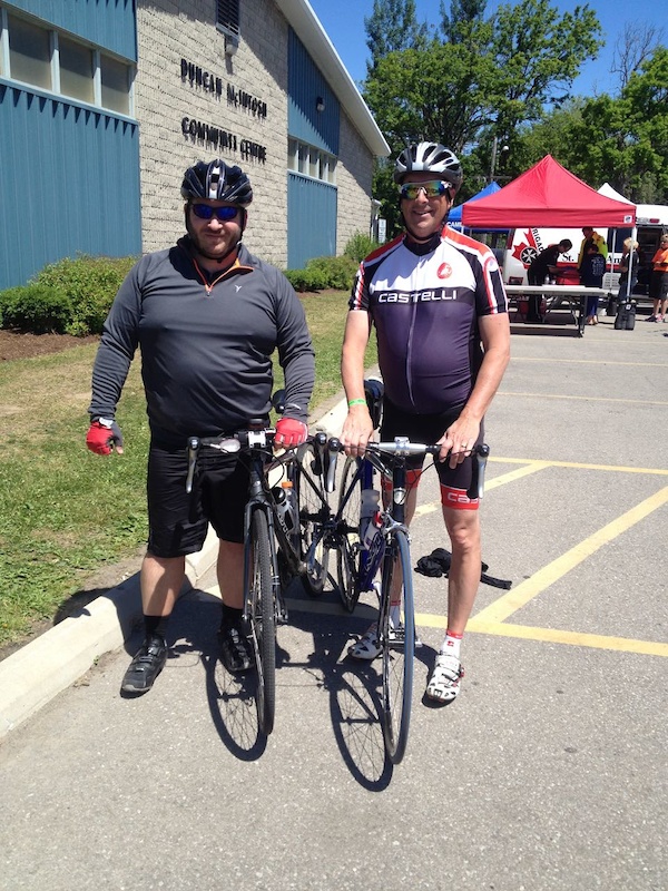 Photo is taken after our 50km ride at the Tour de Grand in 2016.