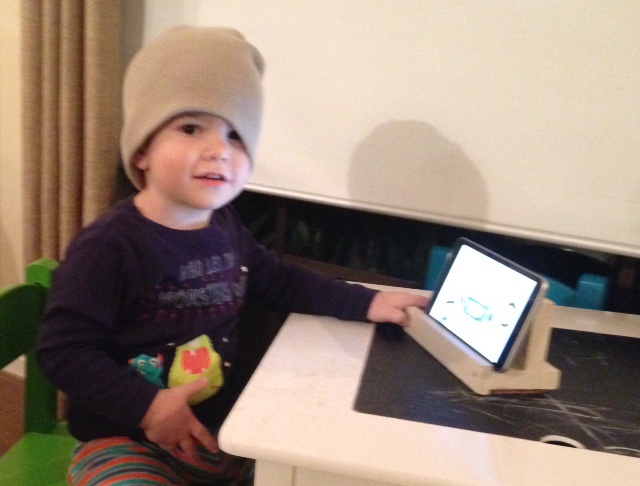 Matty has stolen the beanie (head warmer thingy) that Sea Devil sent me . He loves it. Even watching PB mtb vids on his tablet he has to wear it. Thanks uncle Si . Every night before he goes to bed we watch VOD . No brain washing at all