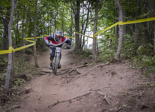 Photo taken during the Canada Cup - East Coast Open DH Race at Blue Mountain Bike Park Photo Credit #chrispaulcx