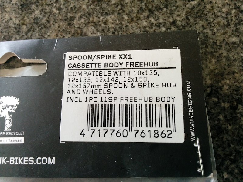2016 Spank Spoon/Spike freehub body