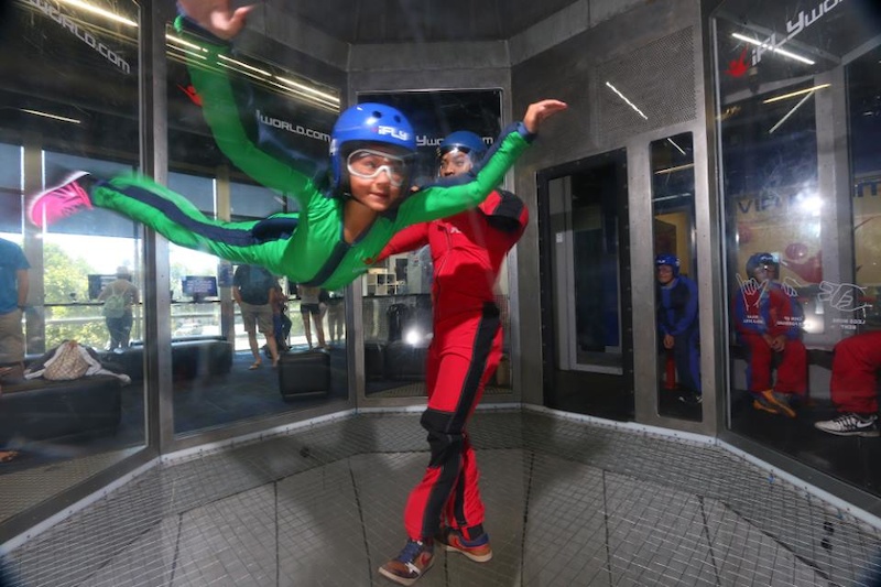 Daughter doing some indoor skydiving!